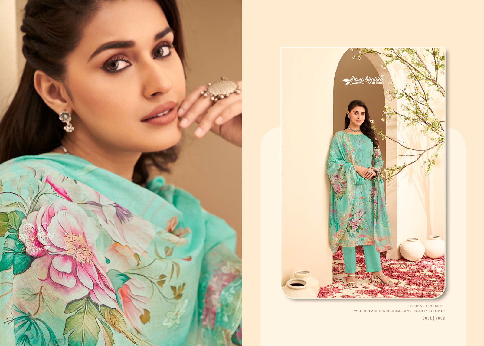 Mannat By Shalika Heavy Embroidery Printed Cotton Dress Material Wholesale Shop In Surat